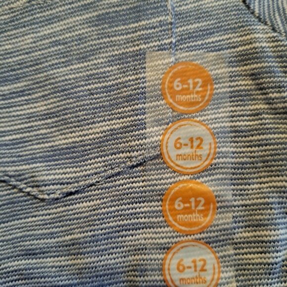 Gymboree boys size 6-12 months boys blue short sleeved shirt 2015, NWT - Picture 2 of 4